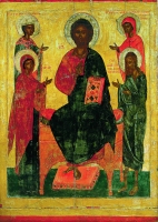 Деисус с мученицами Варварой и Параскевой Пятницей