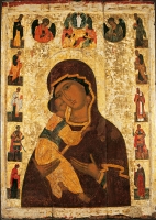 Vladimir icon of the Mother of God with the Selected Saints