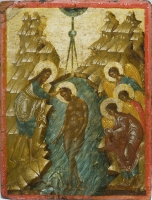 Baptism / Presentation of Our Lord (A double-sided tablet icon)