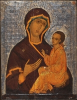 Our Lady of Tikhvin, cased