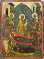 Assumption of the Mother of God / Savior Not Made by Hands (A double-sided tablet icon)  