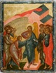 Doubting of Thomas / The Myrrh-Bearers  at the Holy Sepulcher (A double-sided tablet icon)