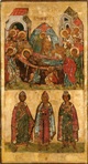 Dormition of the Holy Virgin and saints Vladimir, Boris and Gleb