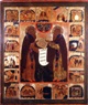 Reverend Zosimus and Sabbatius of Solovki, with scenes from their lives